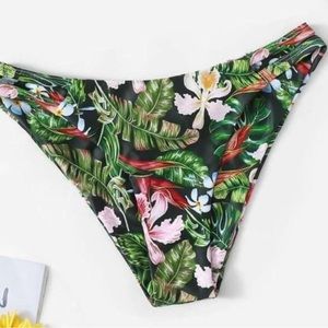 Tropical Print Bikini Bottom